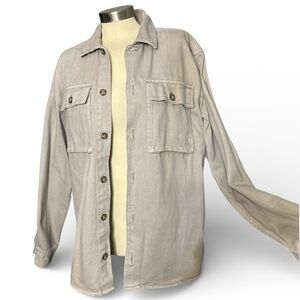 Buffalo David Bitton Beige Shirt Jacket